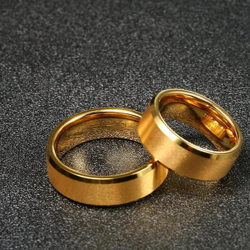 New Trendy High Polished Comfort Fit Tungsten Wedding Engagement Rings For Women and Men - Couples Fashion Jewellery - The Jewellery Supermarket